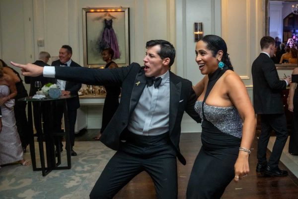 People dancing and enjoying at the Believe Ball event.